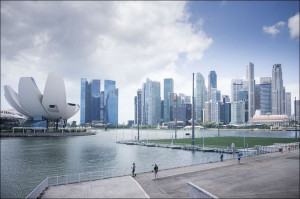 Singapur, Miasto - plakat premium 40x30 cm