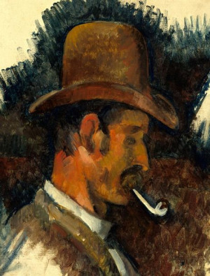 Man with Pipe, Paul Cézanne - plakat 21x29,7 cm