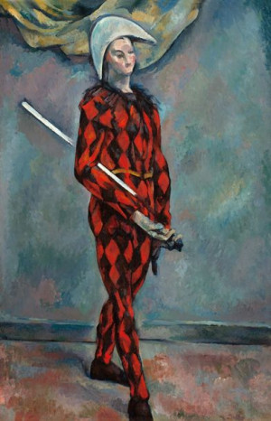 Harlequin, Paul Cézanne - plakat 29,7x42 cm