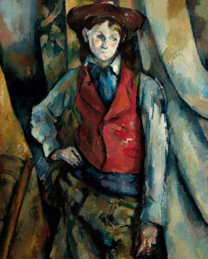 Boy in a Red Waistcoat, Paul Cézanne - plakat 70x1