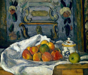 Dish of Apples, Paul Cézanne - plakat 84,1x59,4 cm