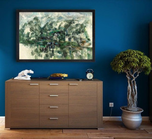 At the Water’s Edge, Paul Cézanne - plakat 29,7x21
