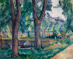 The Pool at Jas de Bouffan, Paul Cézanne - plakat