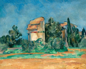 The Pigeon Tower at Bellevue, Paul Cézanne - plaka