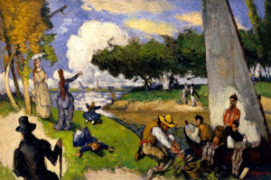 The Fishermen, Paul Cézanne - plakat 100x70 cm
