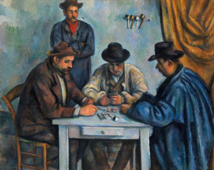 The Card Players, Paul Cézanne - plakat 30x20 cm