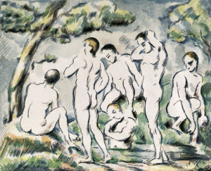 The Bathers, Paul Cézanne - plakat 80x60 cm