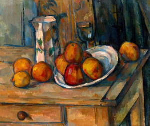 Still Life with Milk Jug and Fruit, Paul Cézanne -