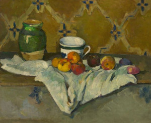 Still Life with Jar, Cup, and Apples, Paul Cézanne