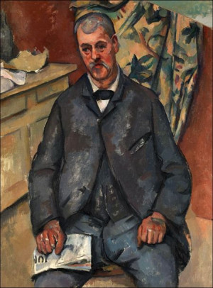 Seated Man, Paul Cezanne – plakat 61x91,5 cm