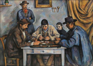 The Card Players, Paul Cézanne - plakat 59,4x42 cm