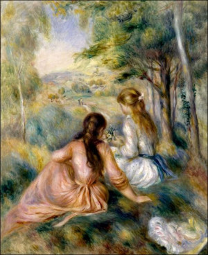 In the Meadow, Auguste Renoir - plakat 70x100 cm
