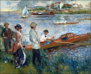 Oarsmen at Chatou, Auguste Renoir - plakat 30x20 c