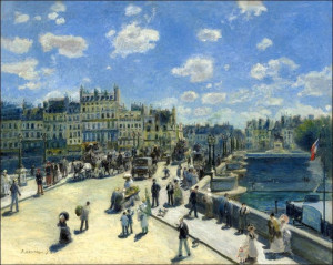 Pont Neuf, Paris, Auguste Renoir - plakat 40x30 cm