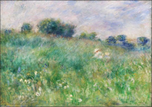 Meadow, Pierre-Auguste Renoir - plakat 42x29,7 cm
