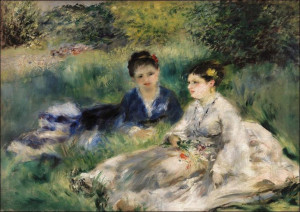 On the Grass, Pierre-Auguste Renoir - plakat 100x7