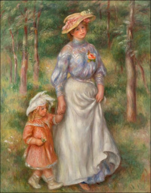 Promenade, Pierre-Auguste Renoir - plakat 40x60 cm