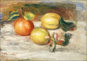 Lemons and Orange, Pierre-Auguste Renoir - plakat
