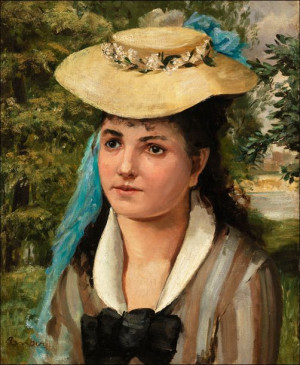 Lise in a Straw, Pierre-Auguste Renoir - plakat 21