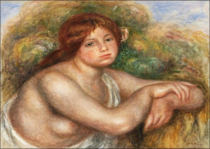 Nude Study, Bust of a Woman, Pierre-Auguste Renoir