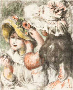 Pinning the Hat, Pierre-Auguste Renoir - plakat 61