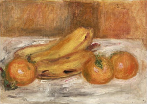 Oranges and Bananas, Pierre-Auguste Renoir - plaka