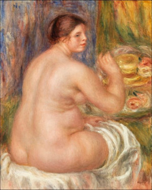 Nude from the Back, Pierre-Auguste Renoir - plakat