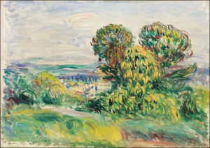 Landscape, Pierre-Auguste Renoir - plakat 29,7x21