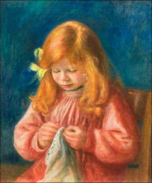 Jean Renoir Sewing, Pierre-Auguste Renoir - plakat