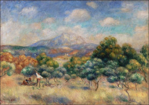 Mount of Sainte-Victoire, Pierre-Auguste Renoir -
