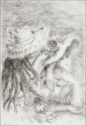 Le Chapeau épinglé, Pierre-Auguste Renoir - plakat