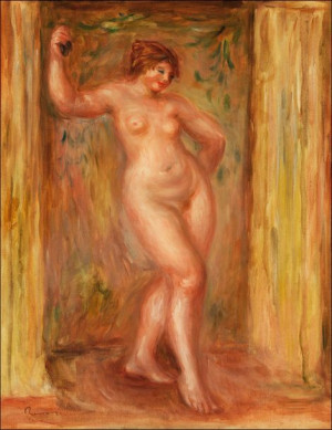 Nude with Castanets, Pierre-Auguste Renoir - plaka
