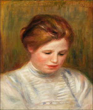 Head, Pierre-Auguste Renoir - plakat 70x100 cm
