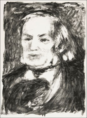 Portrait of Richard Wagner, Pierre-Auguste Renoir