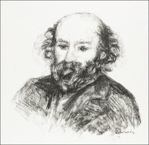 Portrait of Cezanne, Pierre-Auguste Renoir - plaka