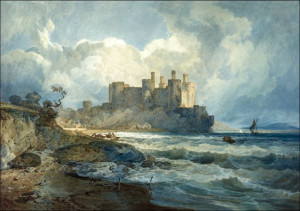 Conway Castle, North Wales, William Turner - plaka