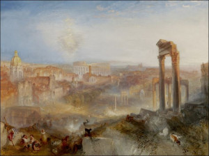 Modern Rome   Campo Vaccino, William Turner - plak