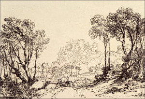 The Castle above the Meadows (Liber Studiorum, par