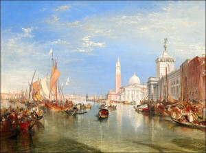 Venice The Dogana and San Giorgio Maggiore, Willia
