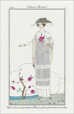 Robe en linon - plakat 40x50 cm