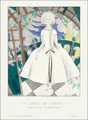 Le jardin de l’infante, robe du soir, de Paul Poir