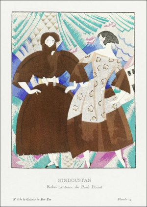 Hindoustanobe-manteau, de Paul Poiret - plakat 40x