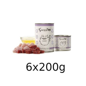 Gussto Fresh Turkey & Duck - świeży indyk + kaczka 6x200g