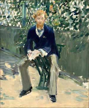 George Moore in the Artist’s Garden, Edouard Manet