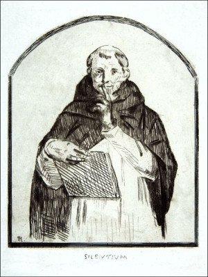 Silentium, Edouard Manet - plakat 61x91,5 cm