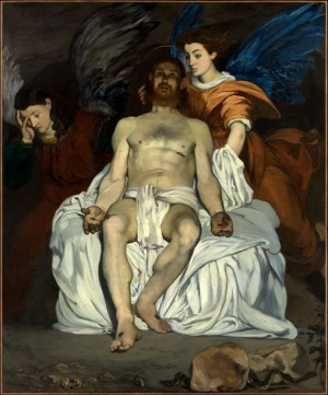 The Dead Christ with Angels, Edouard Manet - plaka