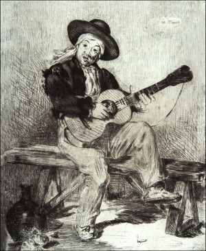 The Spanish Singer (Le Guitarrero), Edouard Manet