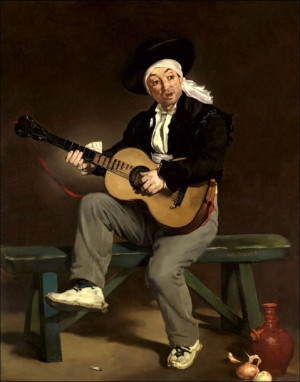The Spanish Singer, Edouard Manet - plakat 40x60 c