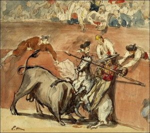 Bullfight, Edouard Manet - plakat 59,4x42 cm