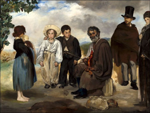 The Old Musician, Edouard Manet - plakat 70x50 cm